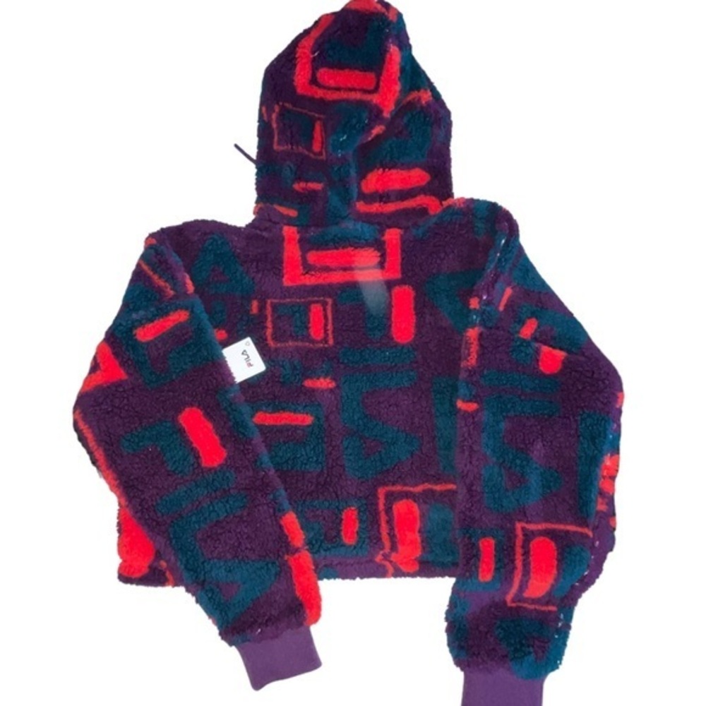 NWT FILA Teddy Hoodie, Small - Picture 1 of 7